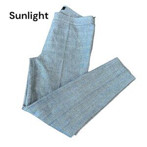 Talbots Women SZ 8 Gray Glen Plaid Stretch High Waist Skinny Ankle Dress Pants